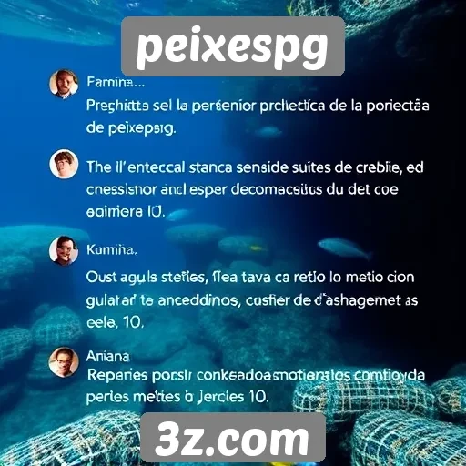 Feedback dos usuários sobre a experiência no peixespg